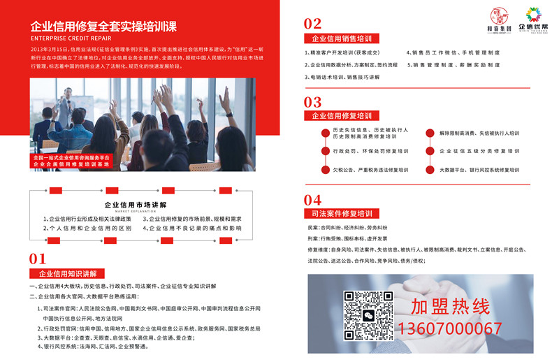 企業(yè)信用修復招商加盟02